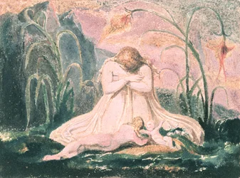 Book of Thel; Thel Leaning Over the 